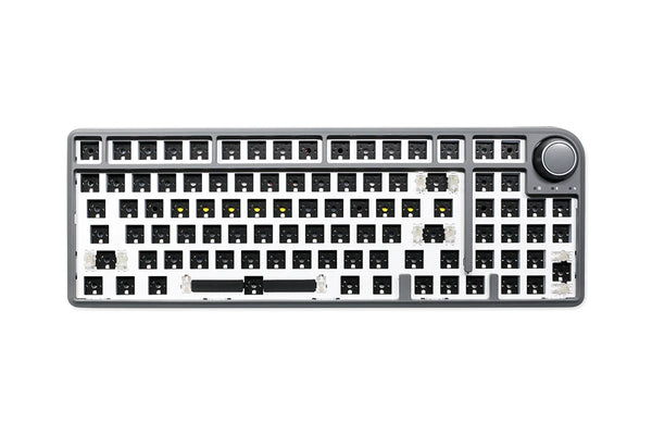 Dukharo 96 VN96 98% Rotary Knob 3 Mode Wireless Mechanical Keyboard kit hot swappable switch lighting effect RGB type c 2.4G BT