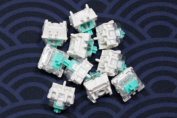 Hejin Magnetic Teal Switch Cyan Switch Linear for Magnetic mechanical keyboard 35gf PA66 POM For Wooting 60he 80he Pre Lubed