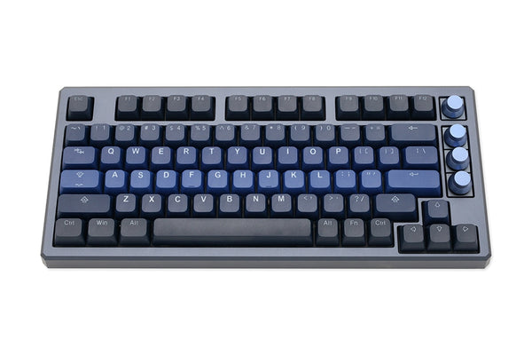 Taihao Deep Galaxy BOBO Profile ABS Doubleshot keycaps for diy gaming mechanical keyboard bobo profile 1.75u shift Alice Blue