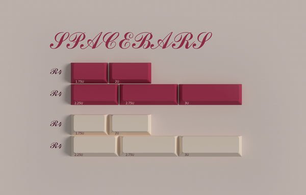 [GBEXTRAS]ZERO-G x Domikey Red Velvet Cherry profile ABS Doubleshot Keycaps