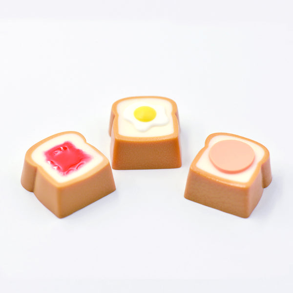 [CLOSED][GB] LOBU CAP Novelty  Breakfast toast resin artisan keycap MX stem