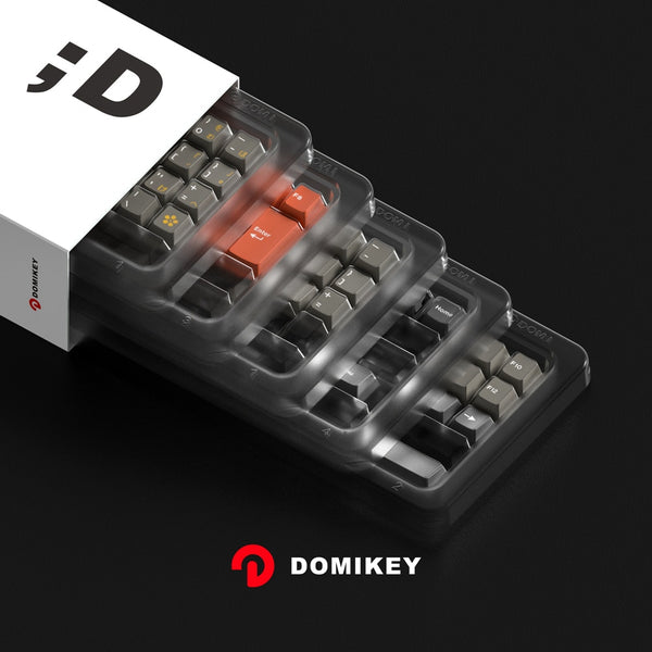 Domikey Cherry Profile abs doubleshot keycap WOB White on Black for mx stem keyboard poker 87 104 gh60 xd64 xd68 xd84 BM60 BM65