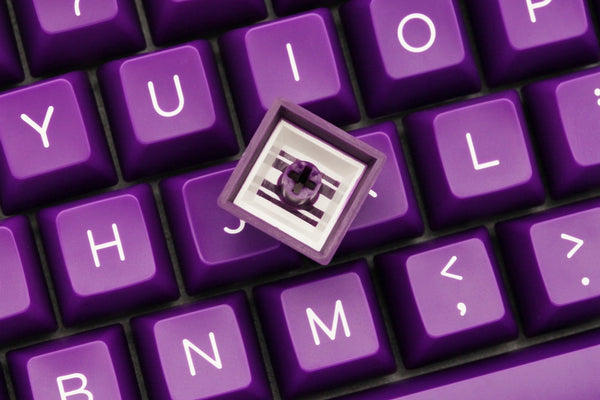 Domikey SA abs doubleshot keycap Gas Attack Purple Yellow mx stem