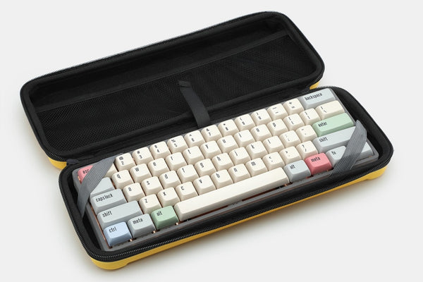YOUMO 60% HARDSHELL KEYBOARD CARRYING CASE Flocked polyester with Zip closure mechanical keyboard gh60 poker
