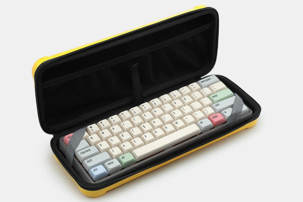 YOUMO 60% HARDSHELL KEYBOARD CARRYING CASE Flocked polyester with Zip closure mechanical keyboard gh60 poker