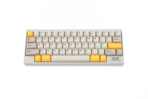 Domikey hhkb abs doubleshot keycap set 1980s 80s for topre stem yellow enter version