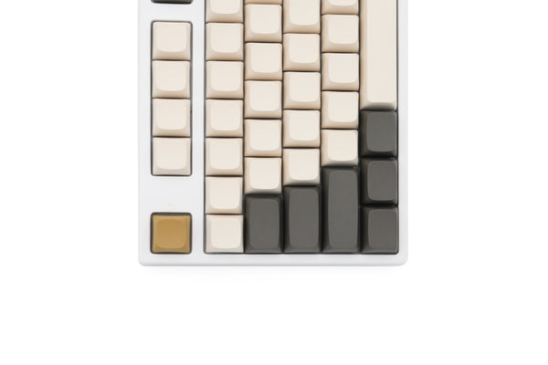 XDA V2 White Shimmer Blank Set thick PBT for keyboard gh60 poker 87 tkl 104 ansi xd64 bm60 xd68 bm65 bm68 bm80 beige grey