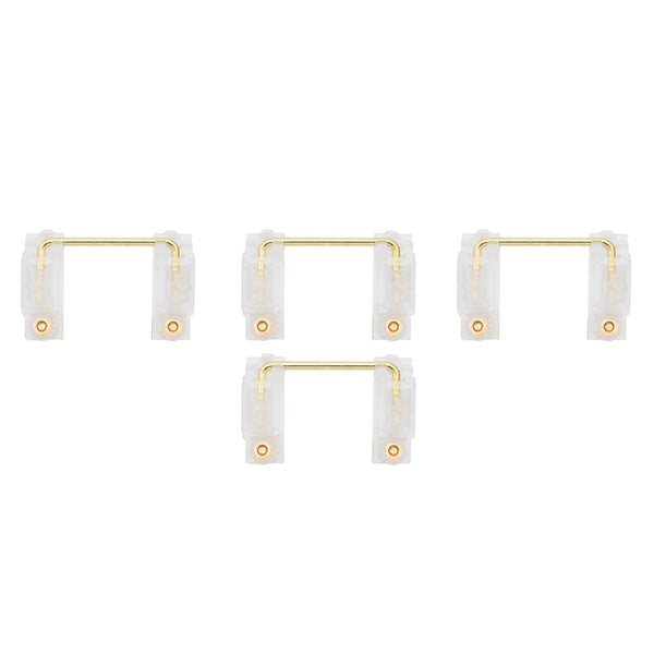 GKs Transparent Gold Plated PCB screw in Stabilizer Custom Mechanical Keyboard