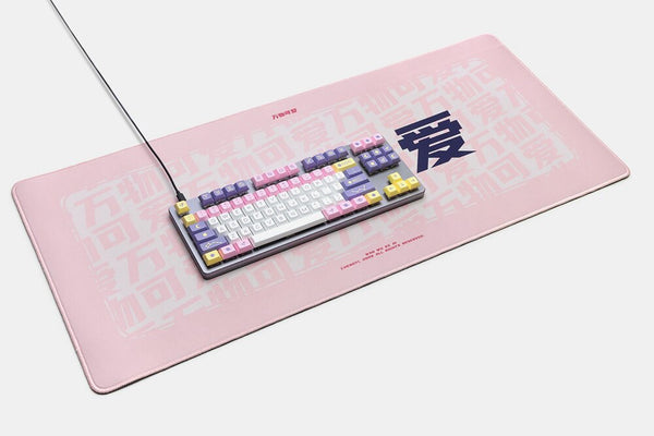 Mechanical keyboard Mousepad Good Wishes 900 400 4mm Stitched Edges /Rubber High quality soft All the Best Bright Future