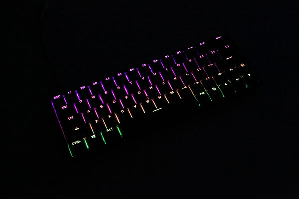 sk64 60% custom mechanical keyboard rgb optical switch leds hot swapping control software
