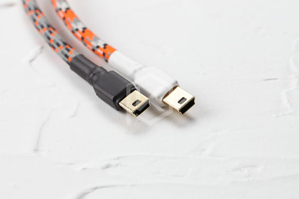 nylon Cable wire Mechanical Keyboard GH60 USB cable mini USB port for poker 2 GH60 xd64 xd84 xd96 tada68 keyboard kit DIY 1.2m - KPrepublic