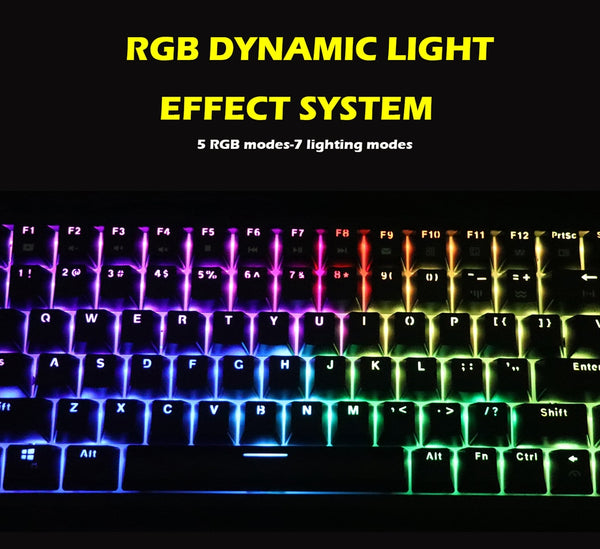 Smart Duck xs84 84 key Mechanical Keyboard 75% lighting effect RGB switch led type c software macro musical rhythm