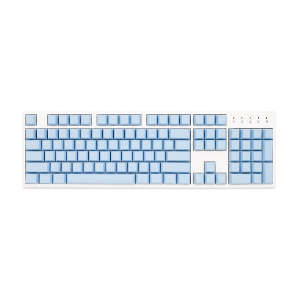 Taihao Blue Glacial Lake double shot keycaps for diy gaming mechanical keyboard Cubic OEM Profile for XD64 BM60 BM68 BM80 BM65