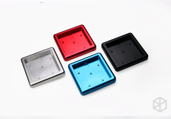 Anodized Aluminium cubic case for bm16a keyboard acrylic panels stalinite diffuser can support Rotary brace supporter
