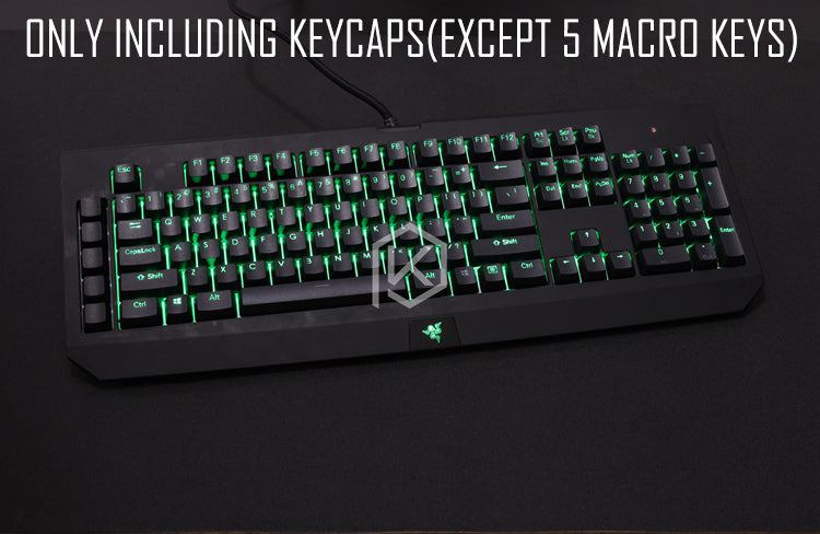 Capturer Backlit Doubleshot PBT Keycap Set Durable Shine-Through Legen ...