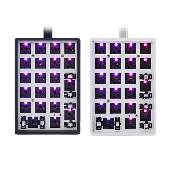 gk21s gk21 hot swappable blue tooth bt dual mode pcb Custom Mechanical Keyboard Numpad Kit rgb smd switch leds type c usb port