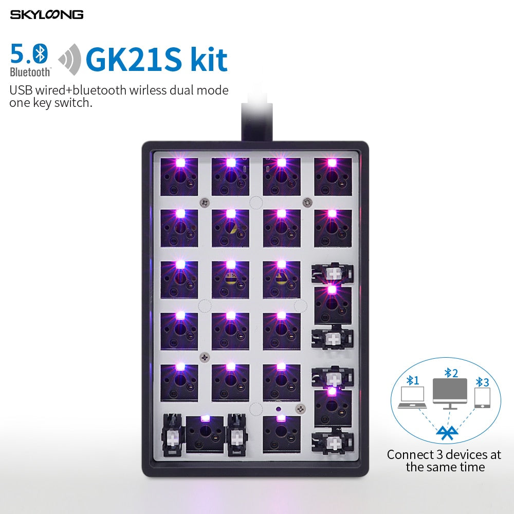 gk21s gk21 hot swappable blue tooth bt dual mode pcb Custom Mechanical ...