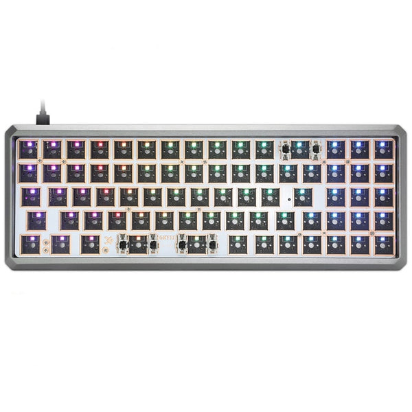 gk73s 68% mechanical keyboard rgb bluetooth hot swap type c  software program