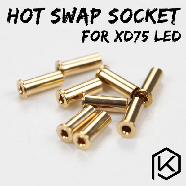 xd75re Gold-Plated hot swap socket for 3mm leds (150 pacs per quantity)