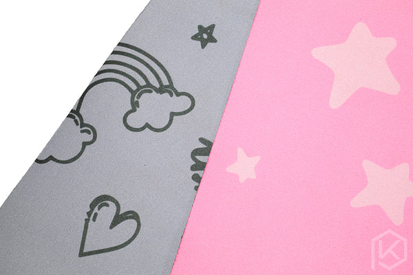 [Closed][GB] unicorn two-side mouse pad 900*400 full size non-stitched edge pink-grey