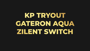 [KPTRYOUT] Gateron Aqua Zilent swithc Tryout!