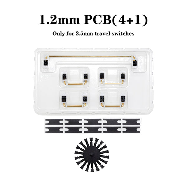 PAIGU PCB Stabilizer for 3.5mm travel Switch Gaming Mechanical Keyboard gh60 for 1.2mm 1.6mm Clip In PCB 60 68 75 84 White Black