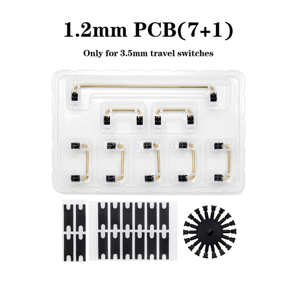 PAIGU PCB Stabilizer for 3.5mm travel Switch Gaming Mechanical Keyboard gh60 for 1.2mm 1.6mm Clip In PCB 60 68 75 84 White Black