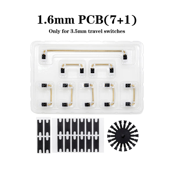 PAIGU PCB Stabilizer for 3.5mm travel Switch Gaming Mechanical Keyboard gh60 for 1.2mm 1.6mm Clip In PCB 60 68 75 84 White Black