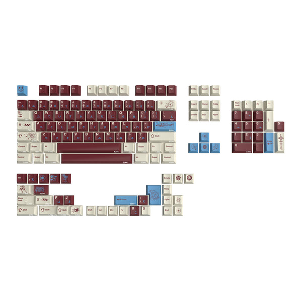 VIVIDKEY Fox Shadow Keycap Cherry Profile PBT Dye Subbed keycap for mx keyboard 87 104 xd64 BM60 made68 ev63 wooting 60he V2