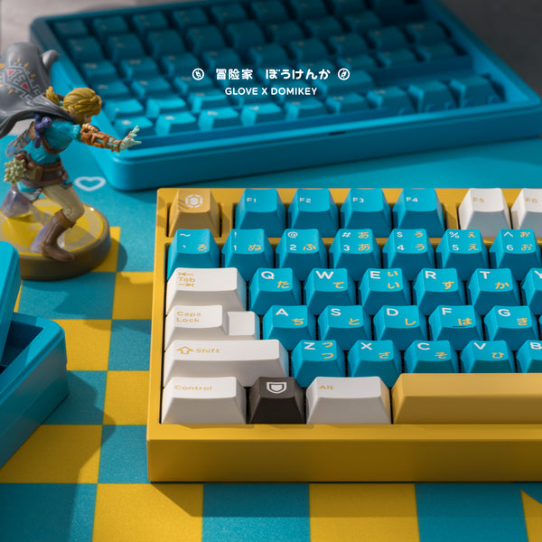 [GBEXTRAS] GLOVE x Domikey Adventurer 冒険家 Round 2 abs doubleshot tripleshot Cherry profile Keycaps and resin novelty