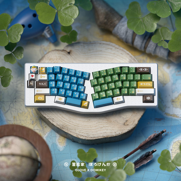 [GBEXTRAS] GLOVE x Domikey Adventurer 冒険家 Round 2 abs doubleshot tripleshot Cherry profile Keycaps and resin novelty