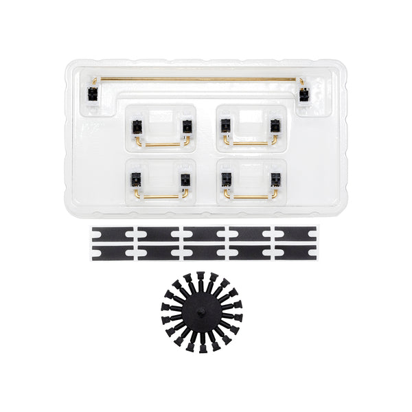 PAIGU PCB Stabilizer for 3.5mm travel Switch Gaming Mechanical Keyboard gh60 for 1.2mm 1.6mm Clip In PCB 60 68 75 84 White Black