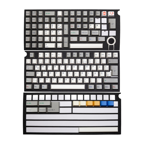 Taihao Alps Retro DE Keycap ABS Doubleshot keycaps for diy gaming alps mechanical keyboard oem All in One German