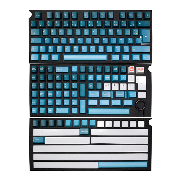 Taihao Pine Green French Keycap ABS Doubleshot keycaps for diy gaming MX mechanical keyboard oem FR All in One 87 104 60