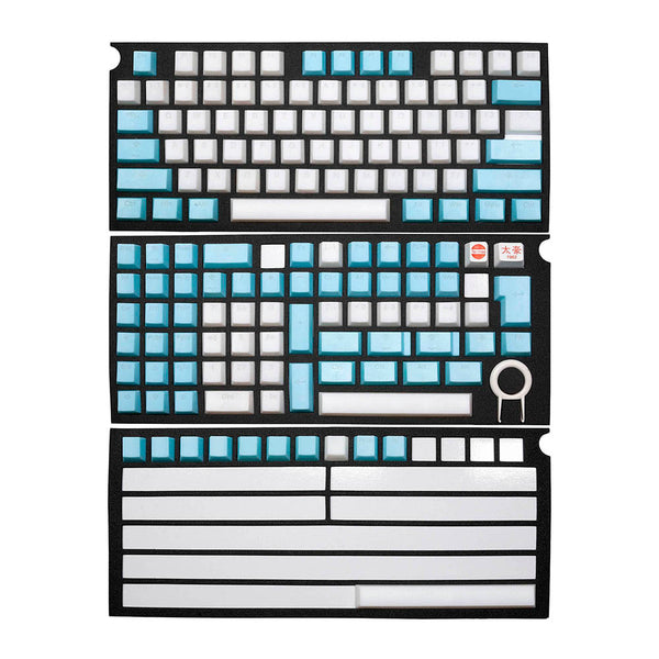 Taihao Cubic Profile Nana De Coco Translucent Backlit Doubleshot keycaps for diy gaming mechanical keyboard oem All in One