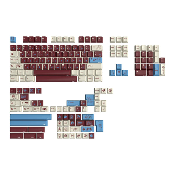 VIVIDKEY Fox Shadow Keycap Cherry Profile PBT Dye Subbed keycap for mx keyboard 87 104 xd64 BM60 made68 ev63 wooting 60he V2