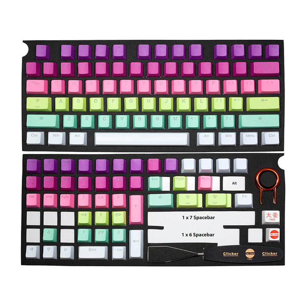 Taihao Ice Cream Keycap PBT Doubleshots Keycap OEM Profile for mechanical keyboard gradient Colorway