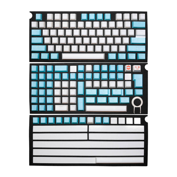 Taihao Cubic Profile Nana De Coco Translucent Backlit Doubleshot keycaps for diy gaming mechanical keyboard oem All in One