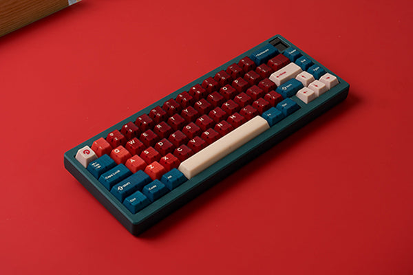 [GBEXTRAS] HifiFox x Domikey Red Bean Keycaps ABS Cherry profile Doubleshot Semi transparent