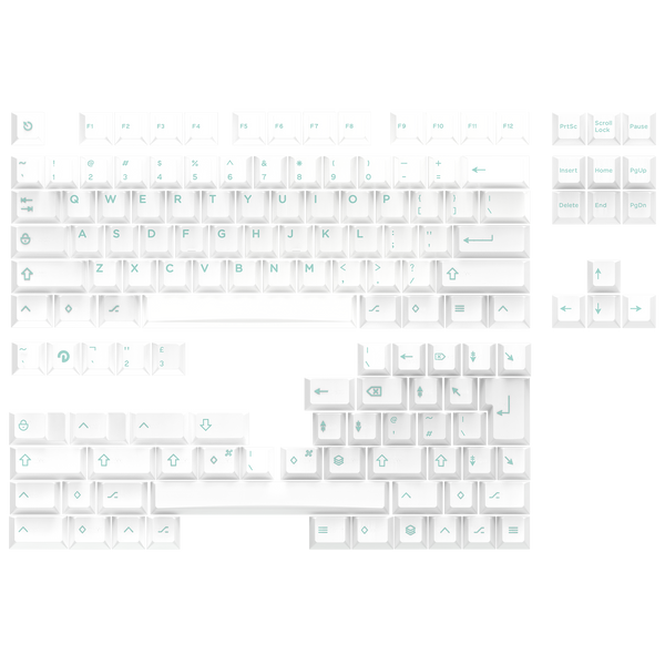 White Jade Keycaps 142 toetsen PBT Keycaps, SA-profiel White Jade Keycaps 142 toetsen PBT Keycaps, SA-profiel