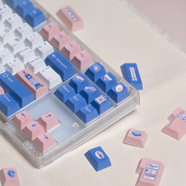 VIVIDKEY Take Away Sushi Keycap Dye Sub Set thick PBT Cherry Profile for keyboard 87 tkl 104 ansi EV63 Made68 HFX 68 75 Wooting