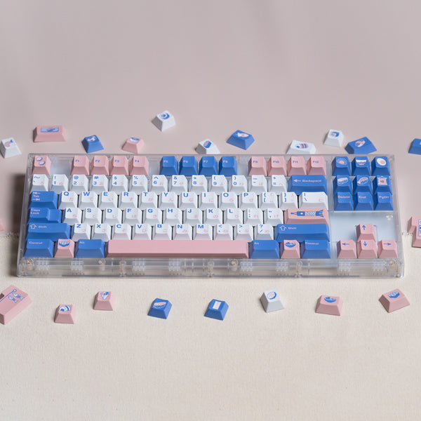 VIVIDKEY Take Away Sushi Keycap Dye Sub Set thick PBT Cherry Profile for keyboard 87 tkl 104 ansi EV63 Made68 HFX 68 75 Wooting