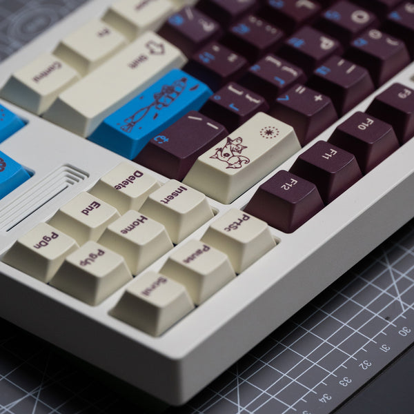 VIVIDKEY Fox Shadow Keycap Cherry Profile PBT Dye Subbed keycap for mx keyboard 87 104 xd64 BM60 made68 ev63 wooting 60he V2