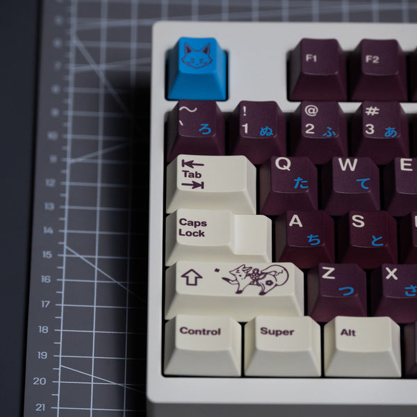 VIVIDKEY Fox Shadow Keycap Cherry Profile PBT Dye Subbed keycap for mx keyboard 87 104 xd64 BM60 made68 ev63 wooting 60he V2
