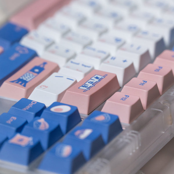 VIVIDKEY Take Away Sushi Keycap Dye Sub Set thick PBT Cherry Profile for keyboard 87 tkl 104 ansi EV63 Made68 HFX 68 75 Wooting