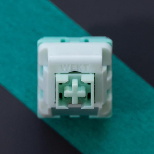 WEKT NAFU Switch Silent Linear Switch 32.5g 37g for Gaming Mechanical Keyboard Pink POK MPA POM TPU Teal