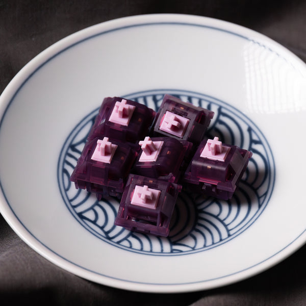 Keygeek Moyu Athena Switch RGB SMD Purple Linear 50g 40g Switches Switch For Mechanical keyboard mx stem U4 PA12 Nylon 3.7mm