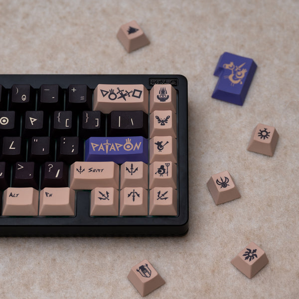 VIVIDKEY Patapon Keycap Cherry Profile PBT Dye Subbed keycap for mx keyboard 87 104 xd64 BM60 made68 ev63 wooting 60he V2 HFX68