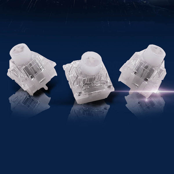 Unionwell Polar Magnetic Switch Xueyao Magnetic Switch Snow Shine Switch RGB Linear for Magnetic mechanical keyboard Pre Lubed Long Spring 45g 480Gs