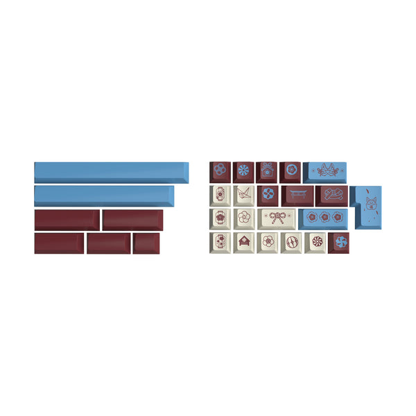VIVIDKEY Fox Shadow Keycap Cherry Profile PBT Dye Subbed keycap for mx keyboard 87 104 xd64 BM60 made68 ev63 wooting 60he V2